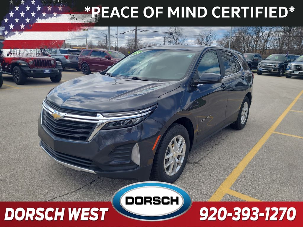 Used 2022 Chevrolet Equinox LT with VIN 2GNAXUEV6N6143925 for sale in Green Bay, WI