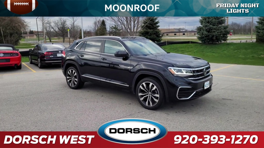 Used 2021 Volkswagen Atlas Cross Sport SEL R-Line with VIN 1V2SE2CA7MC219082 for sale in Green Bay, WI