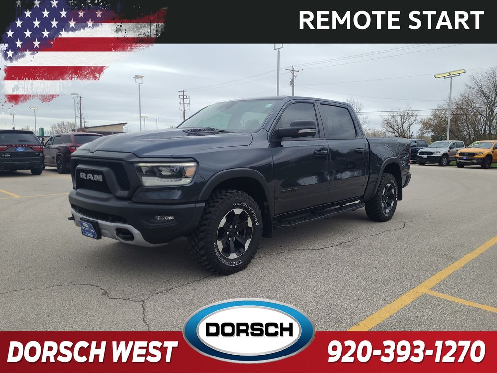 Used 2021 RAM Ram 1500 Pickup Rebel with VIN 1C6SRFLT3MN665210 for sale in Green Bay, WI