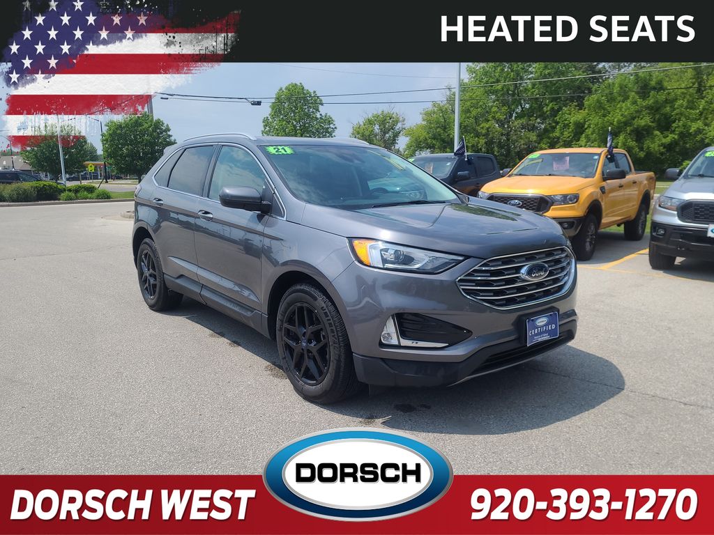 Used 2021 Ford Edge SEL with VIN 2FMPK4J96MBA17219 for sale in Green Bay, WI