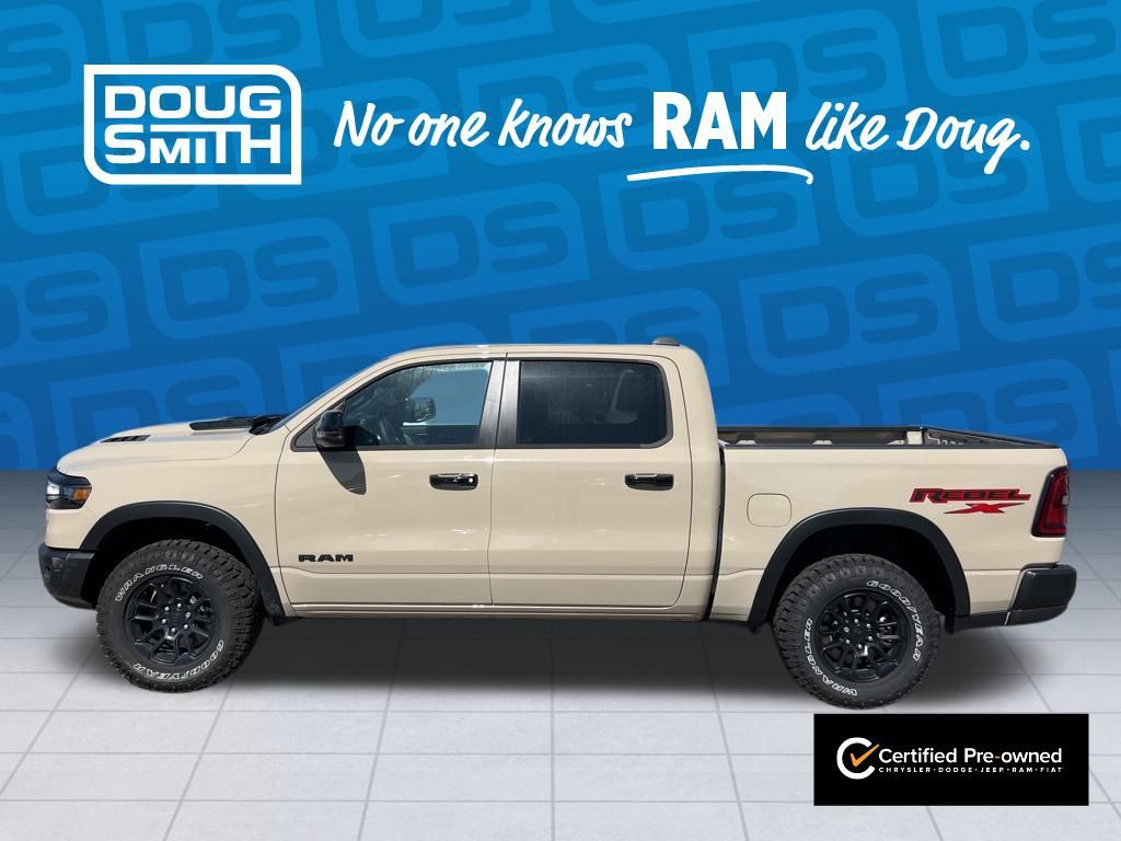 Certified 2025 RAM Ram 1500 Pickup Rebel with VIN 1C6SRFLP7SN624319 for sale in American Fork, UT