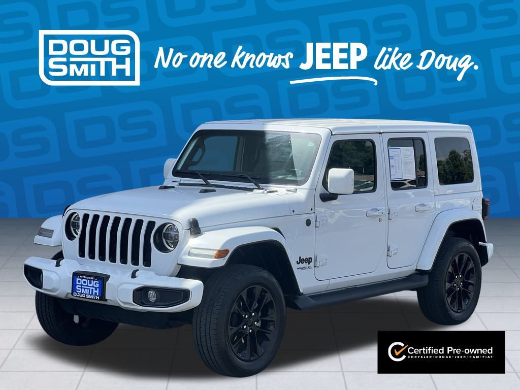 Certified 2022 Jeep Wrangler Unlimited High Altitude with VIN 1C4HJXEN7NW270201 for sale in American Fork, UT