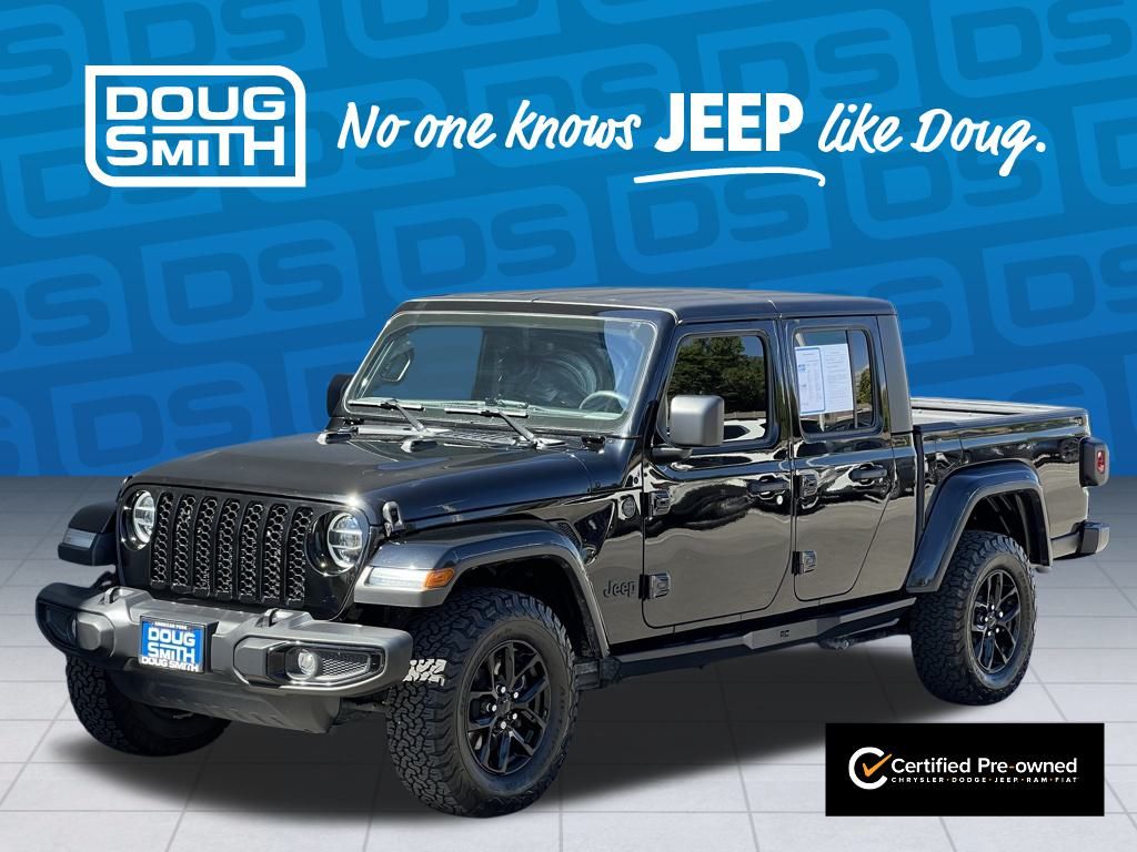 Certified 2022 Jeep Gladiator California Edition with VIN 1C6HJTAG6NL141391 for sale in American Fork, UT