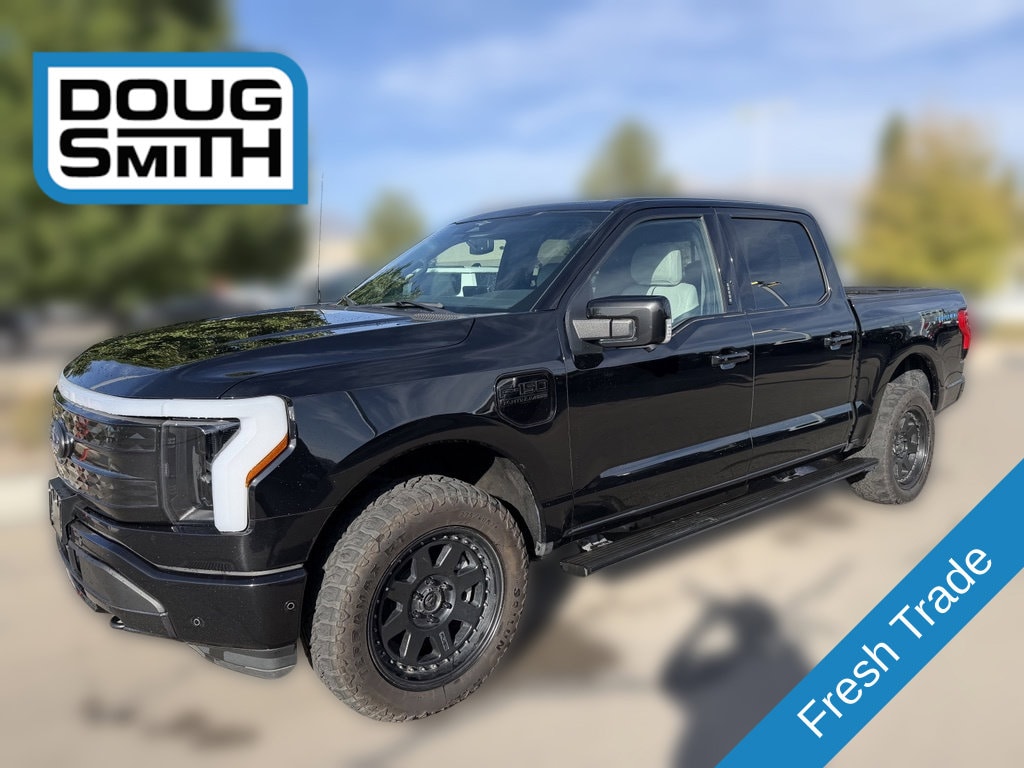 Used 2023 Ford F-150 Lightning Platinum with VIN 1FT6W1EV3PWG13546 for sale in American Fork, UT