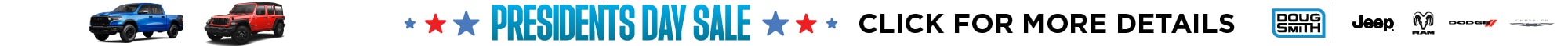 Presidents Day Sales - Best New & Used Car Deals at Doug Smith Chrysler Dodge Jeep Ram Dealer in Utah