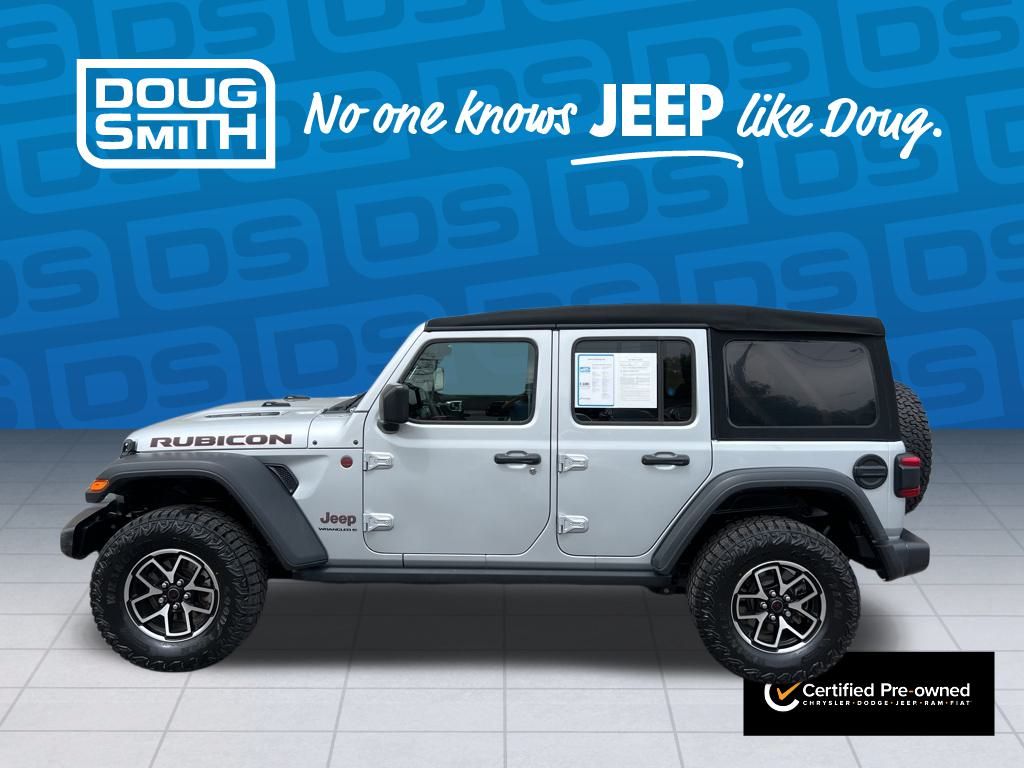 Certified 2024 Jeep Wrangler 4-Door Rubicon with VIN 1C4PJXFN3RW129495 for sale in American Fork, UT