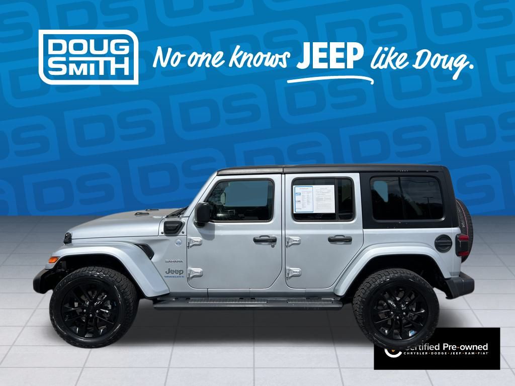 Certified 2023 Jeep Wrangler 4xe Sahara 4XE with VIN 1C4JJXP60PW630788 for sale in American Fork, UT
