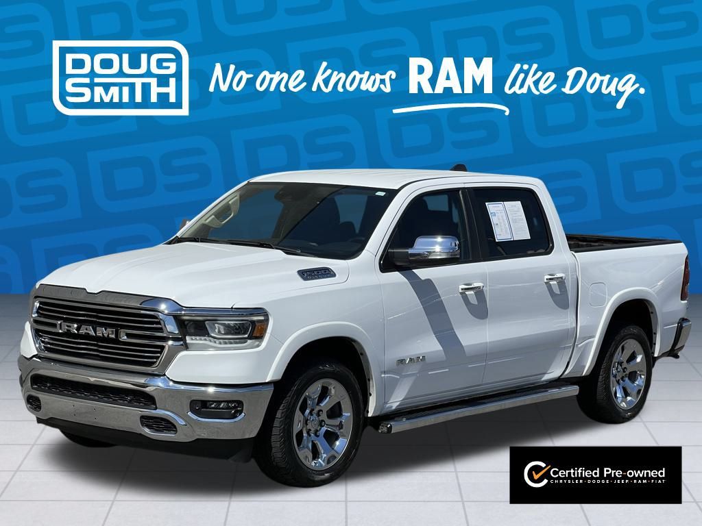 Used 2021 RAM Ram 1500 Pickup Laramie with VIN 1C6SRFJT2MN755029 for sale in American Fork, UT