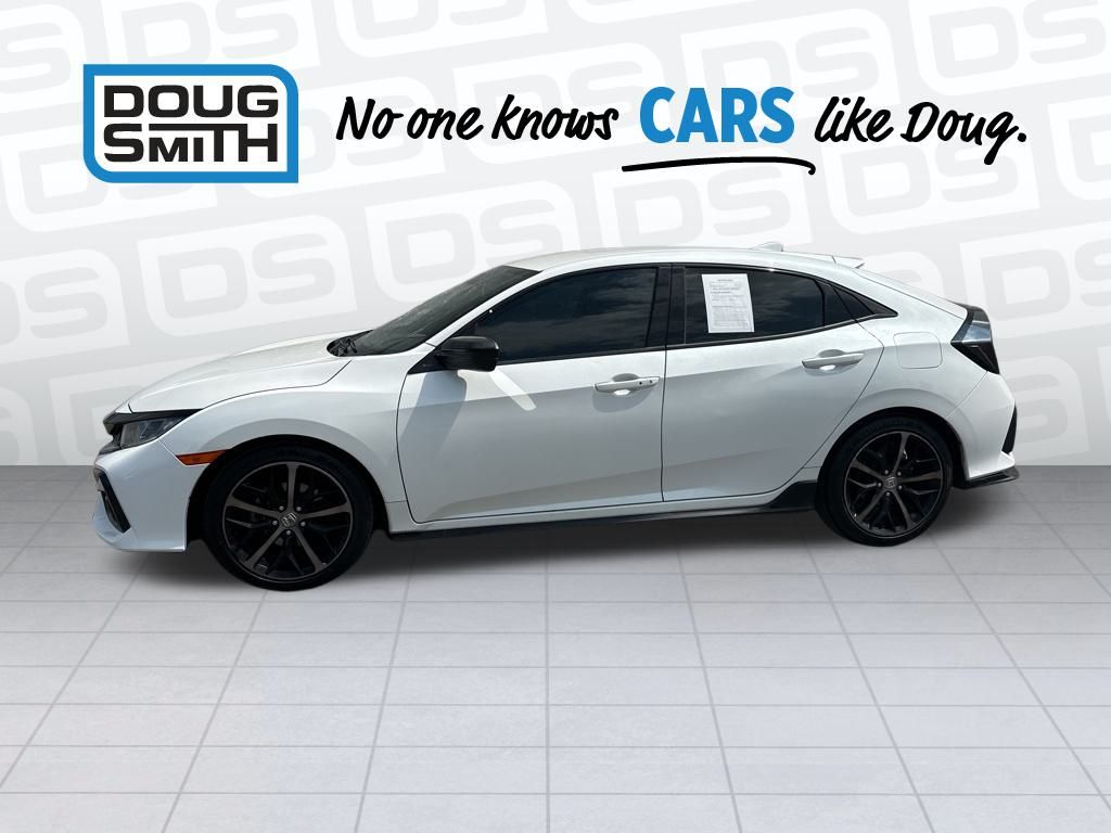 Used 2021 Honda Civic Hatchback Sport with VIN SHHFK7H41MU403236 for sale in Spanish Fork, UT