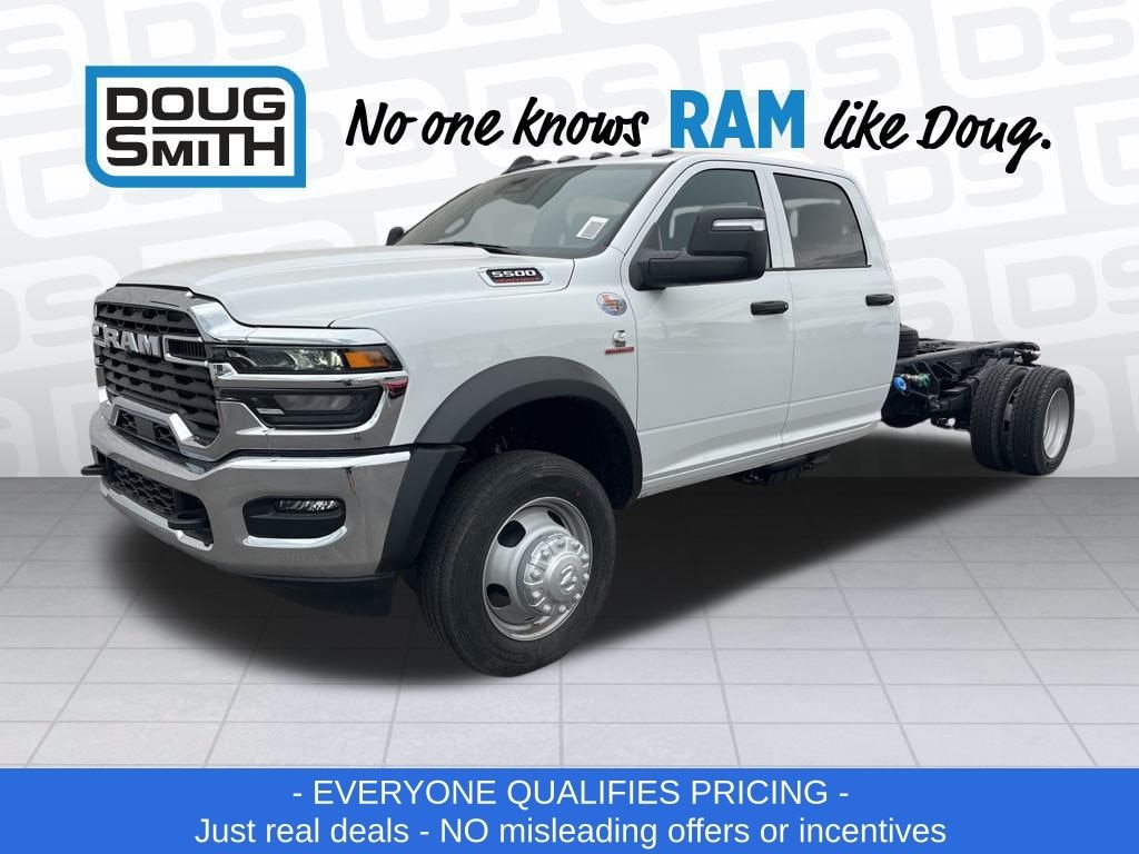 New 2025 Ram 5500 Chassis Cab 5500 TRADESMAN CHASSIS CREW CAB 4X4 84' CA Pickup