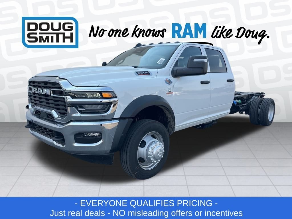 New 2025 Ram 5500 Chassis Cab 5500 TRADESMAN CHASSIS CREW CAB 4X4 84' CA Pickup