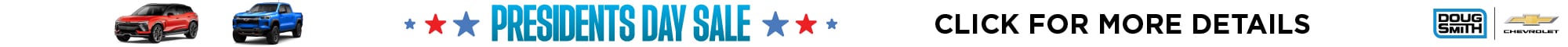Shop the Presidents Day Sales at Doug Smith Chevrolet Dealer in Utah