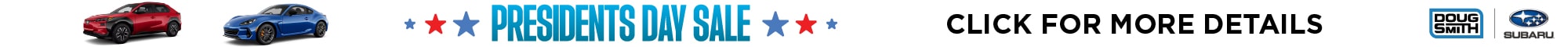 Presidents Day Sales at Doug Smith Subaru Dealership in American Fork Utah - Subaru Retailer
