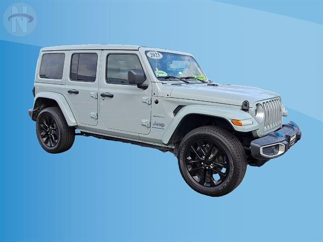 Certified 2023 Jeep Wrangler 4xe Sahara 4XE with VIN 1C4JJXP69PW557193 for sale in Rockaway, NJ
