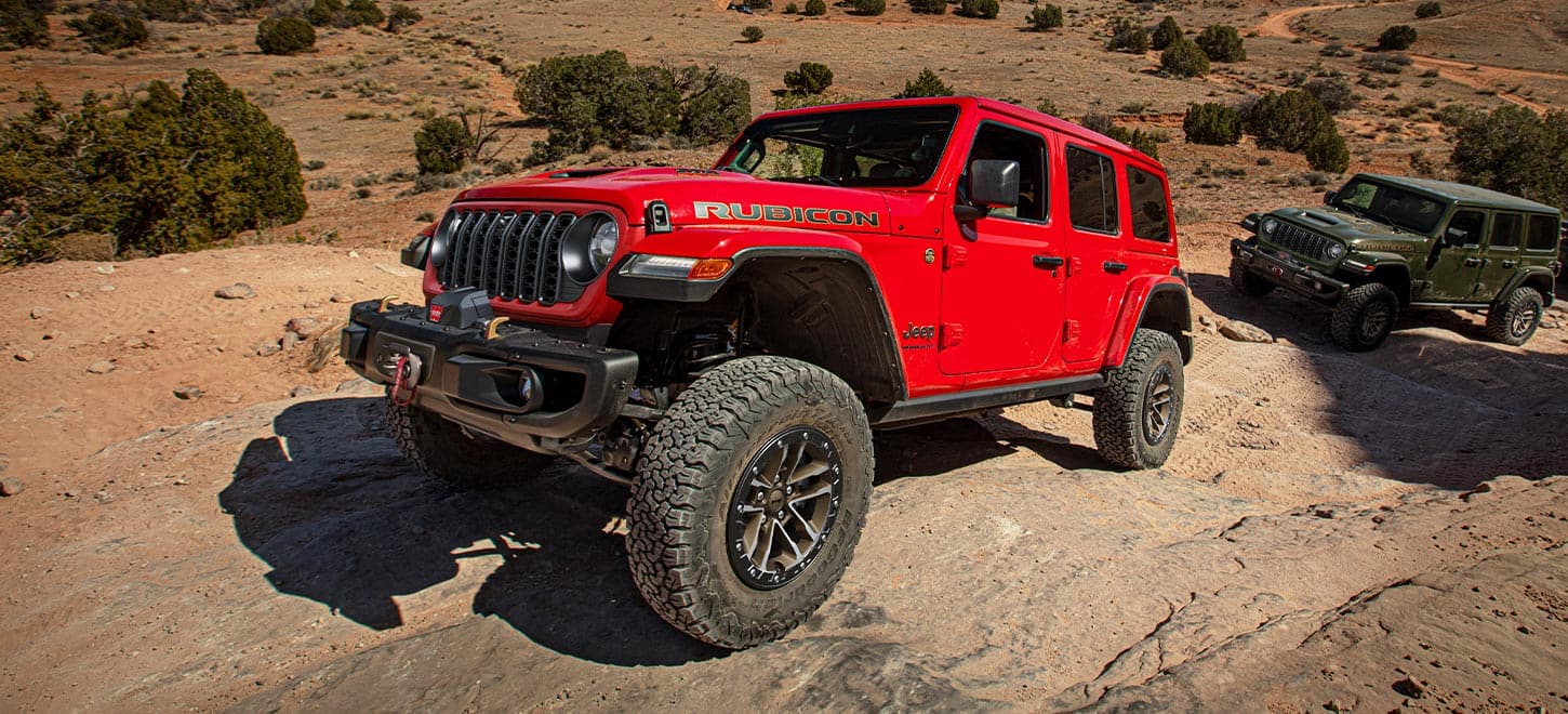 Jeep Wrangler off roading