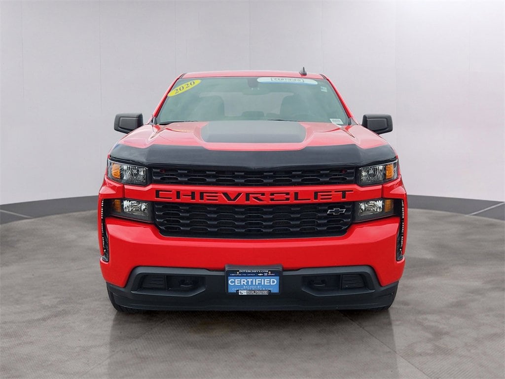 Certified 2020 Chevrolet Silverado 1500 Custom with VIN 1GCRYBEH1LZ217700 for sale in Dover, NH
