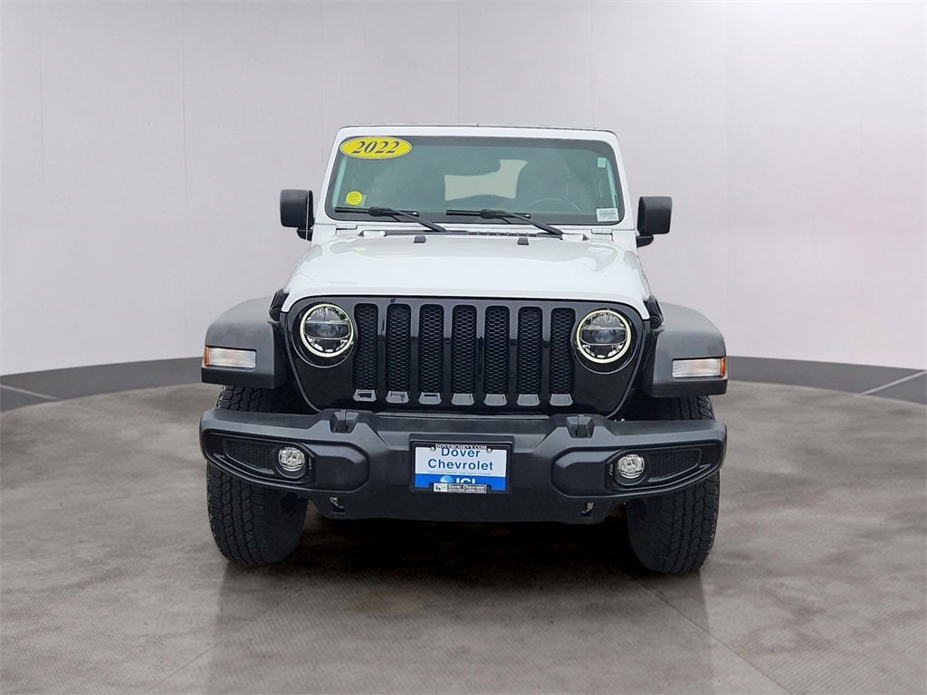 Used 2022 Jeep Wrangler Unlimited Willys with VIN 1C4HJXDM3NW224857 for sale in Dover, NH