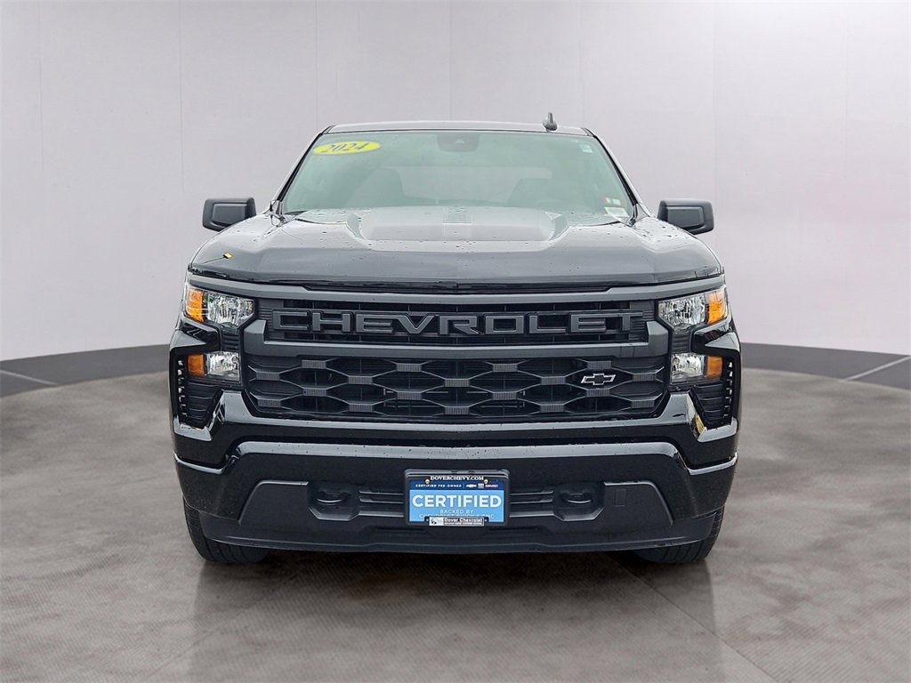 Certified 2024 Chevrolet Silverado 1500 Custom with VIN 1GCPDBEK3RZ207757 for sale in Dover, NH