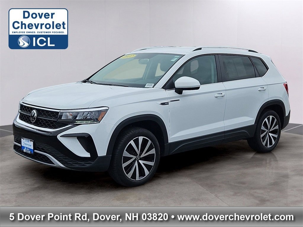 Used 2022 Volkswagen Taos SE with VIN 3VVWX7B2XNM071189 for sale in Dover, NH