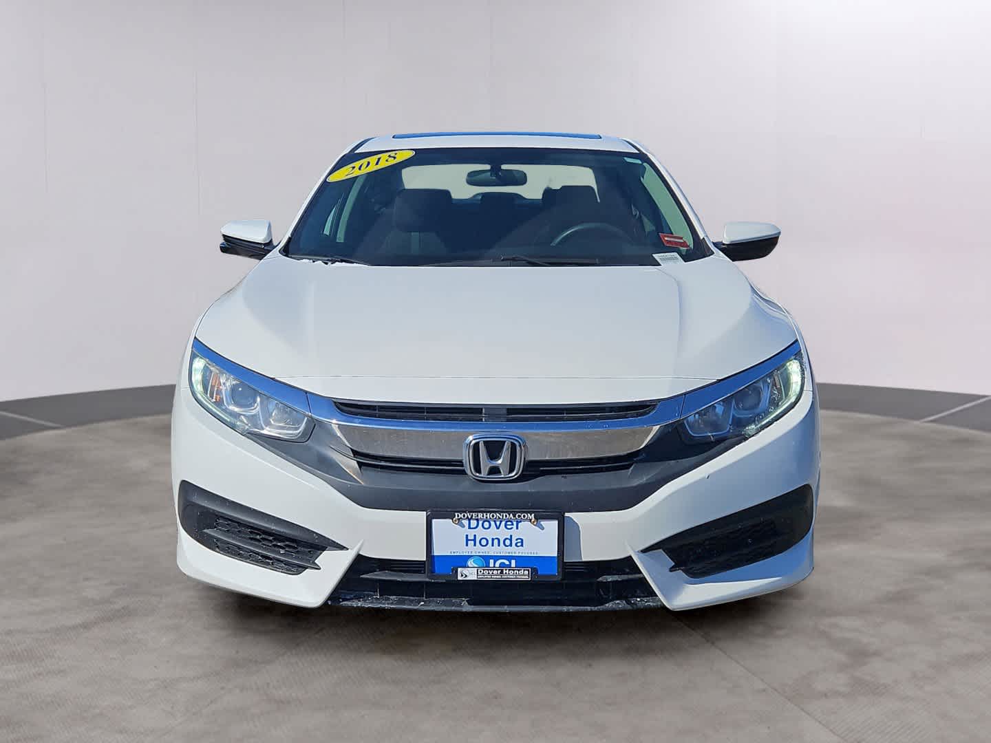 Used 2018 Honda Civic EX with VIN 19XFC2F78JE203700 for sale in Dover, NH
