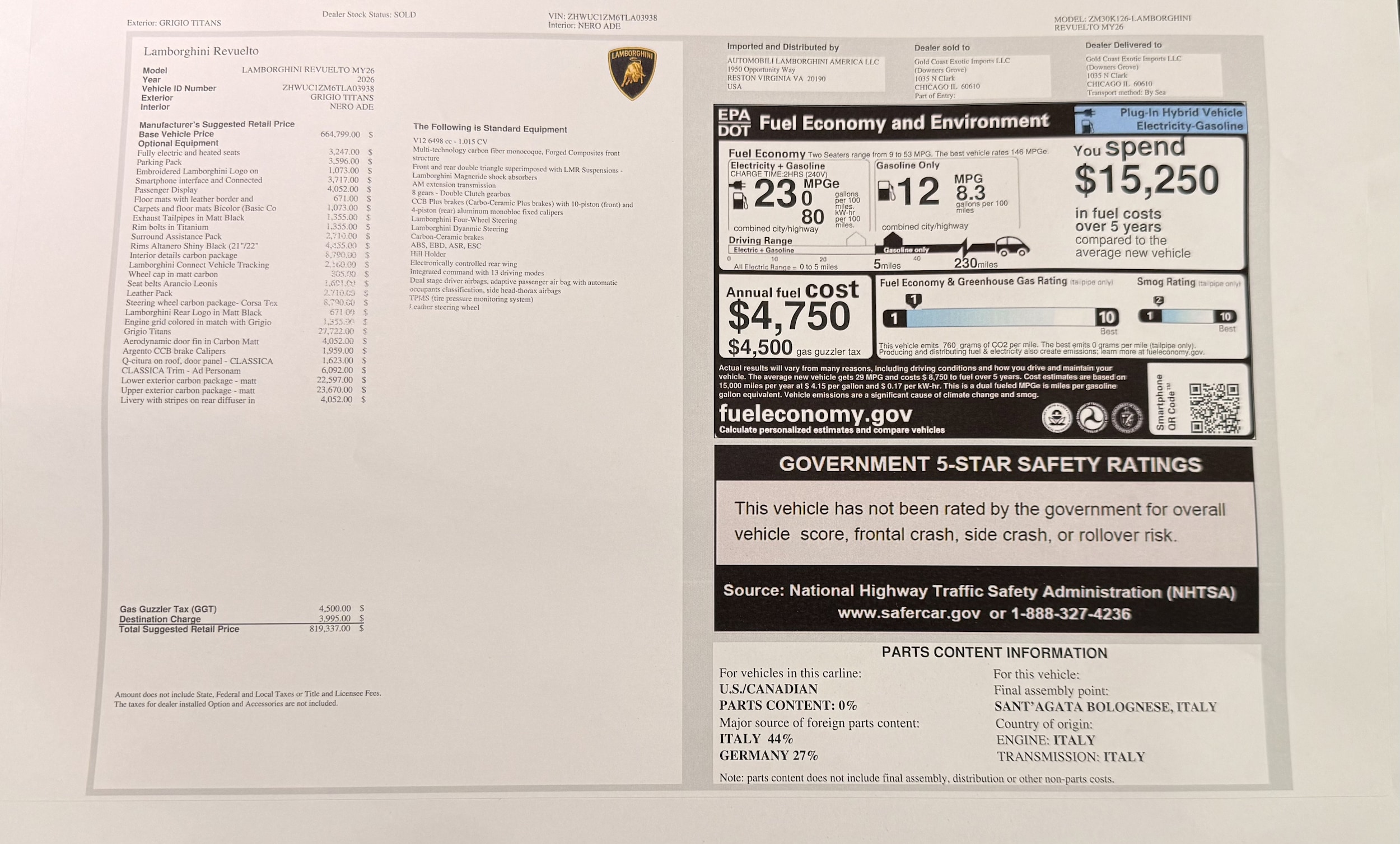 2026 Lamborghini Revuelto Base - Photo 50