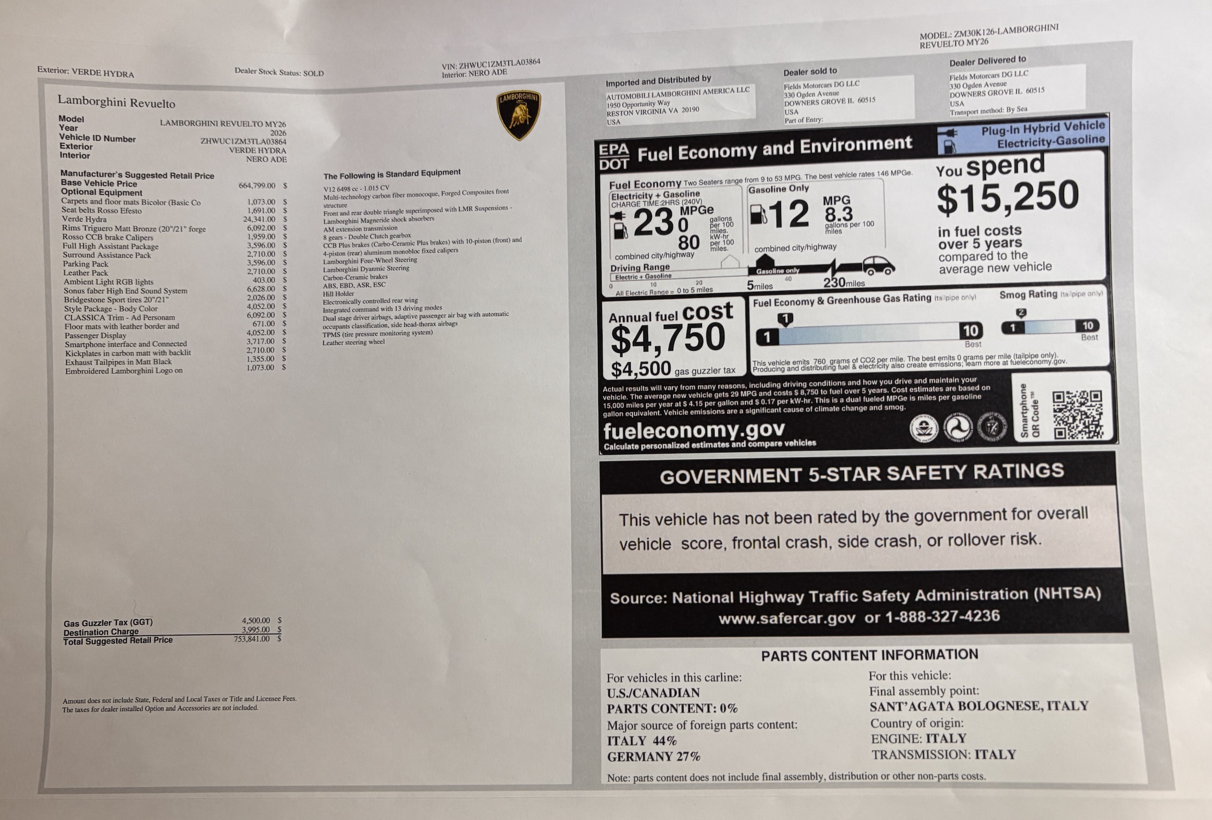2026 Lamborghini Revuelto Base - Photo 44