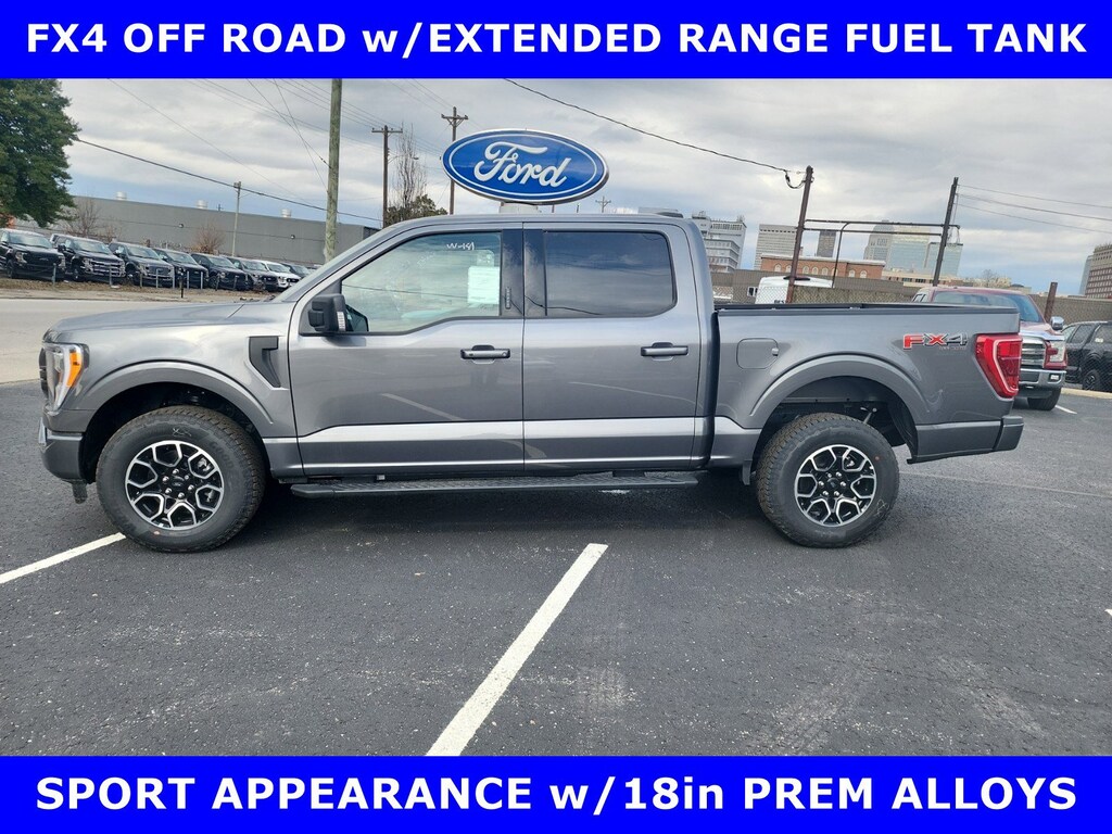 New 2022 Ford F-150 FX4 SPORT XLT 4x4 3.5L TURBO w/TOW-MOON Crew Cab Pickup