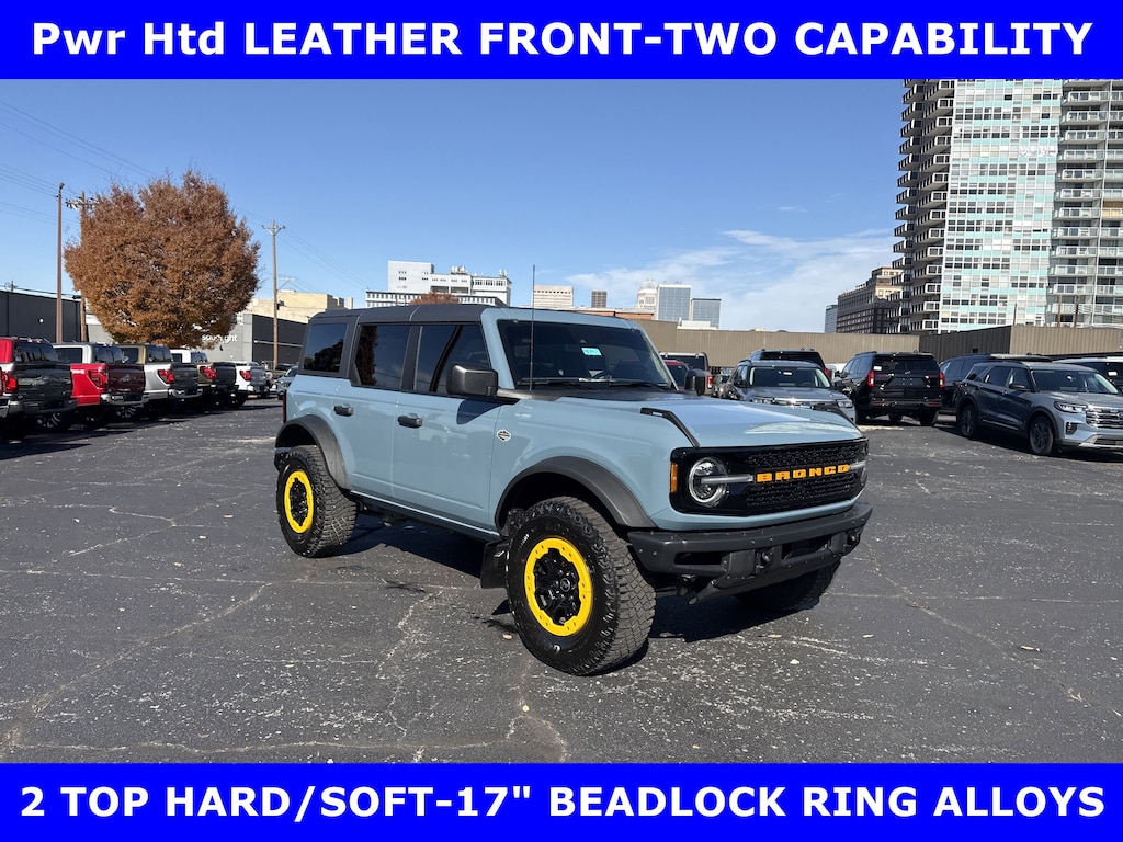 Certified 2023 Ford Bronco CERTIFIED-WILDTRAK 2.7L (330hp) w/LEATHER-DUAL TOPS SUV