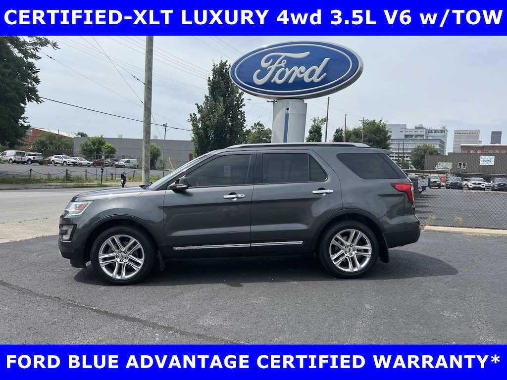 Certified 2017 Ford Explorer CERTIFIED-XLT PREM 4wd 3.5L V6 w/TOW-LEATHER-TECH SUV