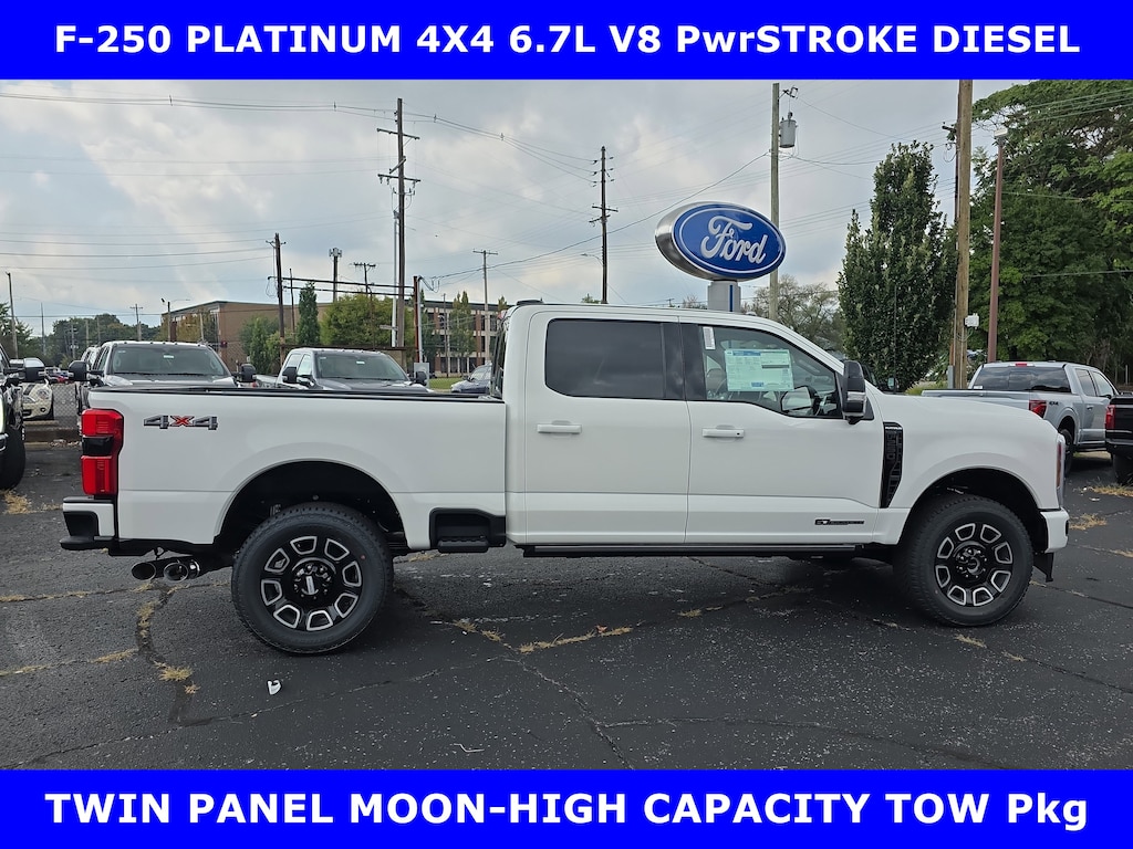New 2026 Ford F-250 Platinum 4X4 6.7L V8 Diesel w/Twin Panel Moon Crew Cab Pickup