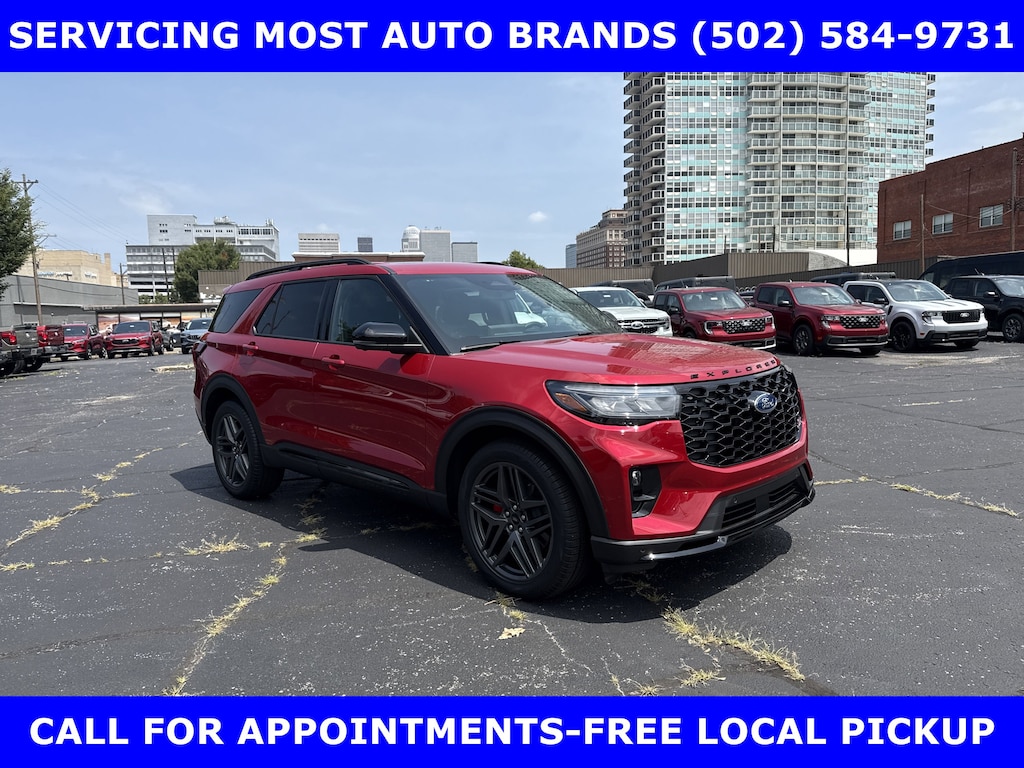 New 2025 Ford Explorer ST 4WD 3.0L V6 w/Pano Vista Roof-Class III Tow UTILI