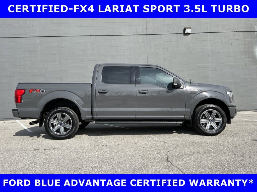 Certified 2018 Ford F-150 CERTIFIED-FX4 LARIAT SPORT 4x4 w/MOON-TOW-20in ALL Truck SuperCrew Cab