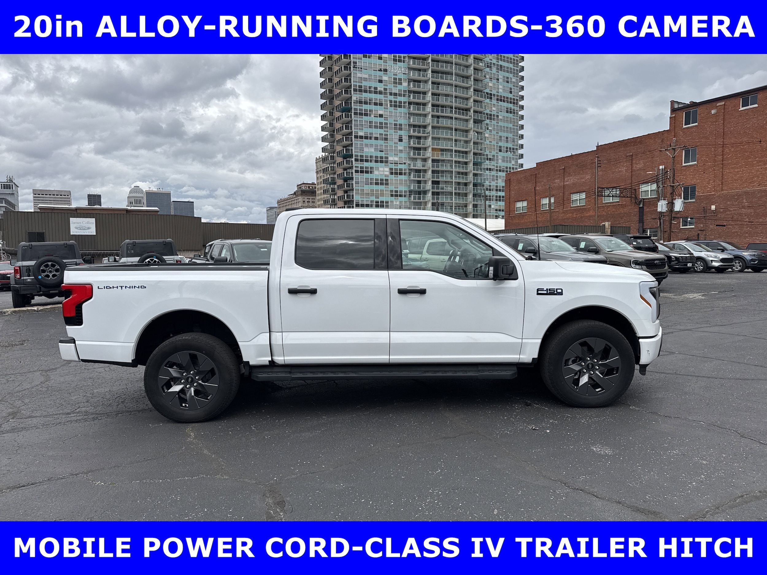 Certified 2024 Ford F-150 Lightning XLT with VIN 1FTVW3LK3RWG04980 for sale in Louisville, KY