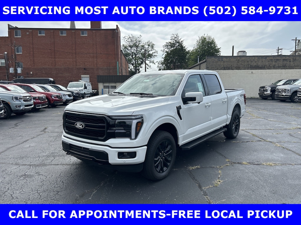 New 2025 Ford F-150 LARIAT BLACK Pkg 4x4 5.0L V-8 w/20in ALLOYS PICKU