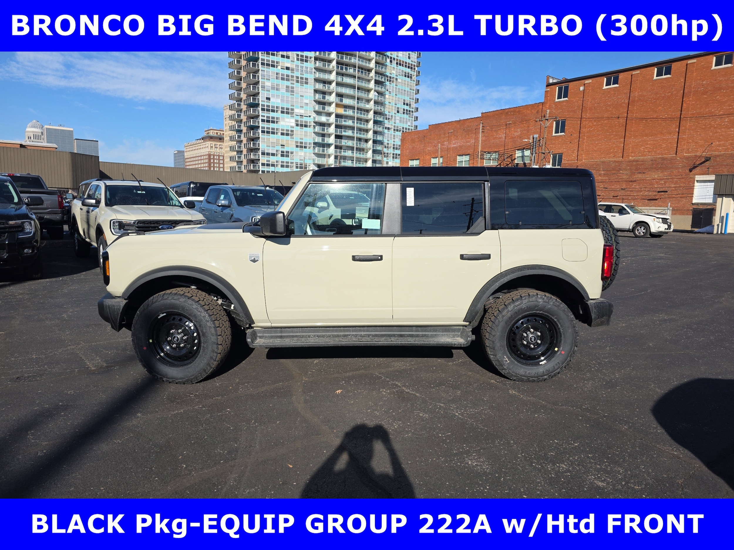 2026 Ford Bronco BIG BEND 4x4 TURBO (300hp PREM) w/BLACK Pkg Convertible