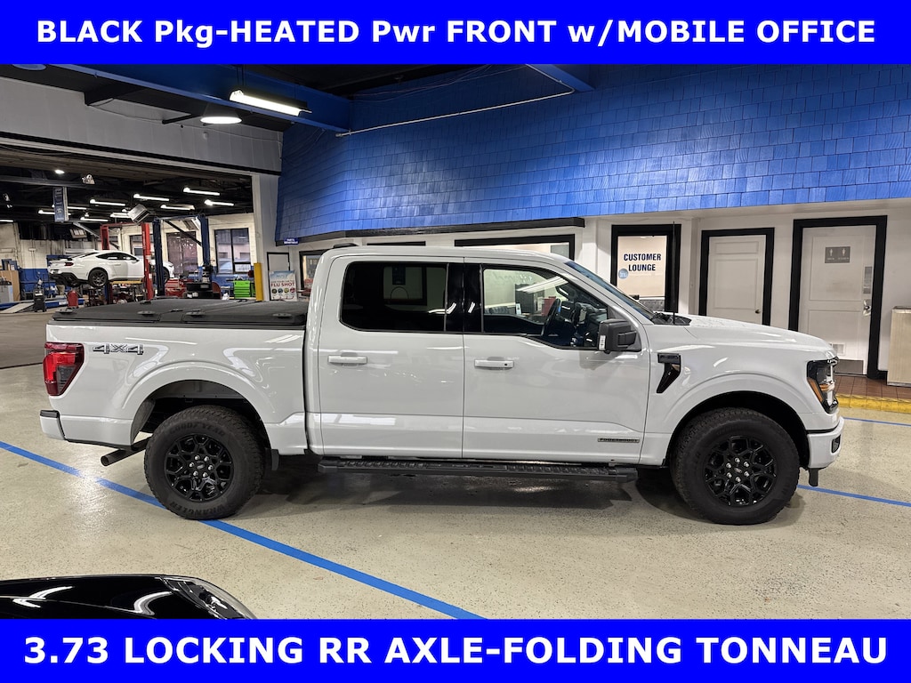 Certified 2024 Ford F-150 CERTIFIED-XLT BLACK Pkg 4x4 w/302A Pkg Truck SuperCrew Cab