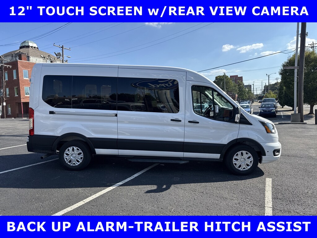 New 2025 Ford Transit-350 Passenger XLT RWD MED ROOF 5.0L V6 15-Passgener Full-size Passenger Van