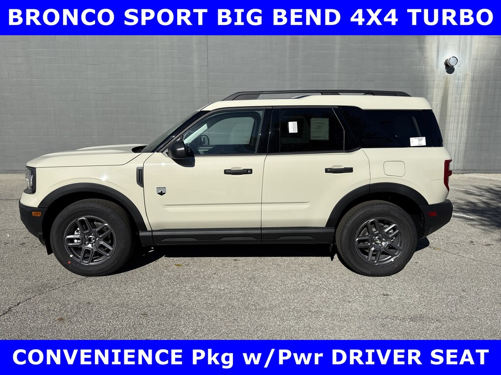 New 2025 Ford Bronco Sport BIG BEND 4x4 TURBO w/CONV Pkg-Htd SEATS Sport Utility