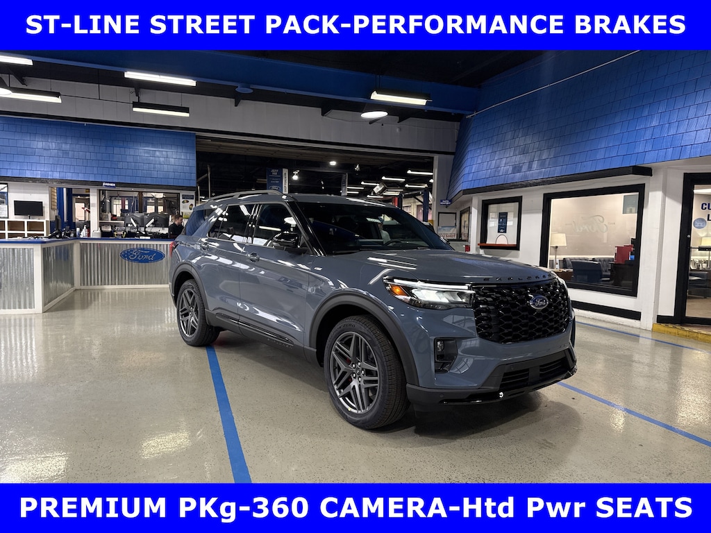 New 2026 Ford Explorer ST-LINE 4wd 2.3L TURBO (300hp) w/MOON-TOW Sport Utility