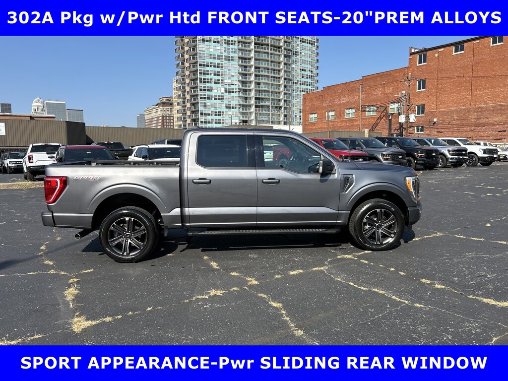 Certified 2021 Ford F-150 CERTIFIED-SPORT XLT 5.0L (400hp)V8 w/TOW-20in ALLOYS Truck SuperCrew Cab