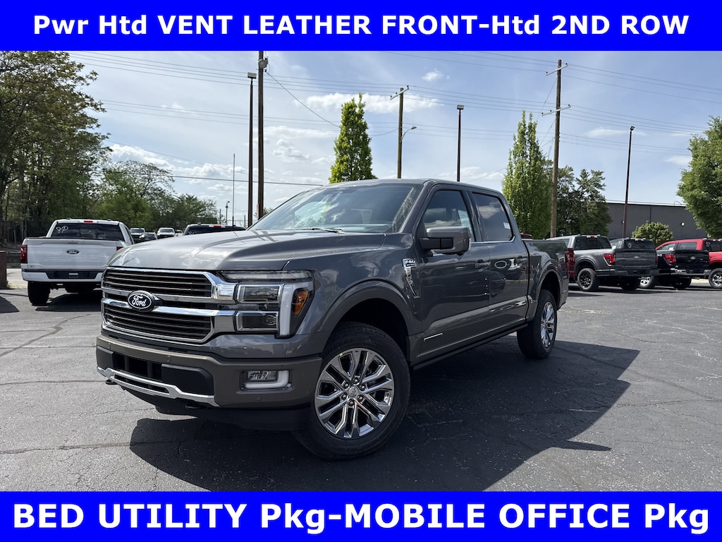 New 2025 Ford F-150 King Ranch 4x4 3.5L Full Hybrid w/Twin Panel Roof-Tow Crew Cab Pickup