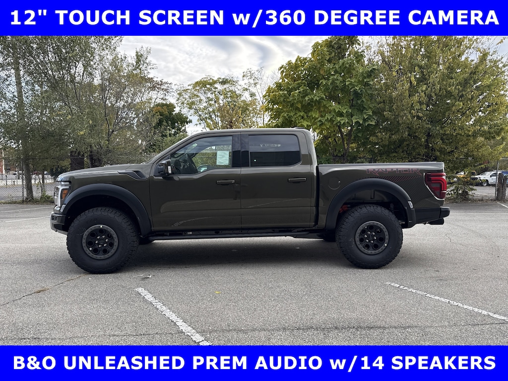 New 2025 Ford F-150 Raptor 4x4 3.5L H/O Twin Turbo /Moon-802A Pkg Crew Cab Pickup