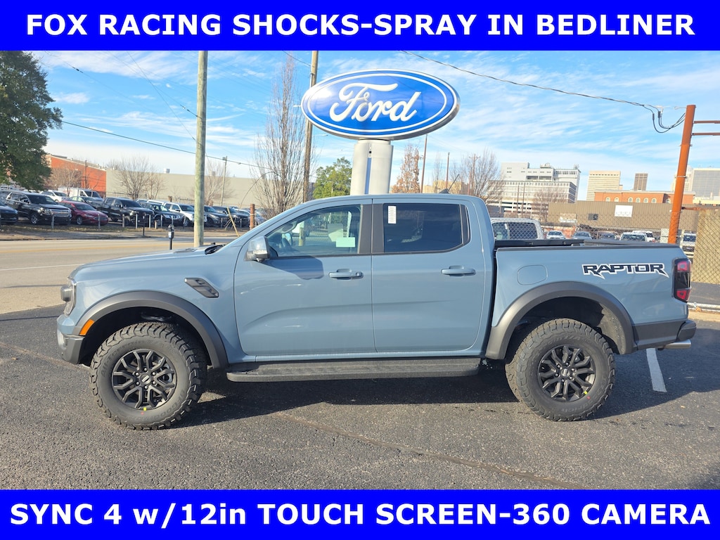 New 2025 Ford Ranger Raptor 4x4 3.0L V6 (405hp) Twin Turbo Crew Cab Pickup