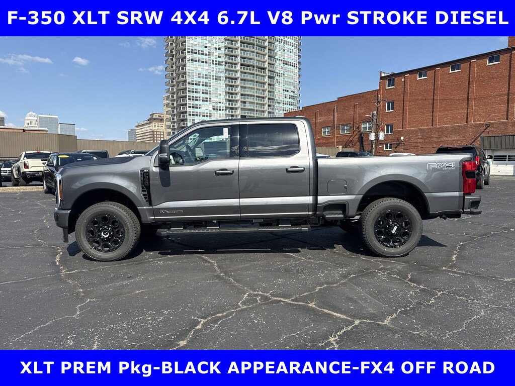 New 2026 Ford F-350 XLT FX4 Prem 4X4 6.7L Pwr Stroke V8 Diesel w/Black Appearance Crew Cab Pickup