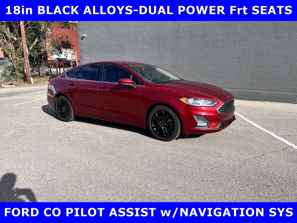 Certified 2019 Ford Fusion CERTIFIED-SE TURBO w/NAV-18in ALLOYS-Pwr SEATS Sedan