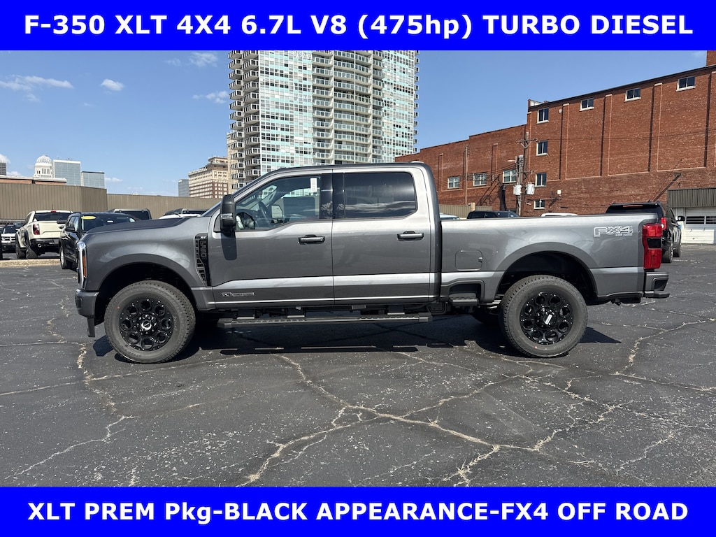 New 2026 Ford F-350 XLT FX4 Prem 4X4 6.7L Pwr Stroke V8 Diesel w/Black Appearance Crew Cab Pickup