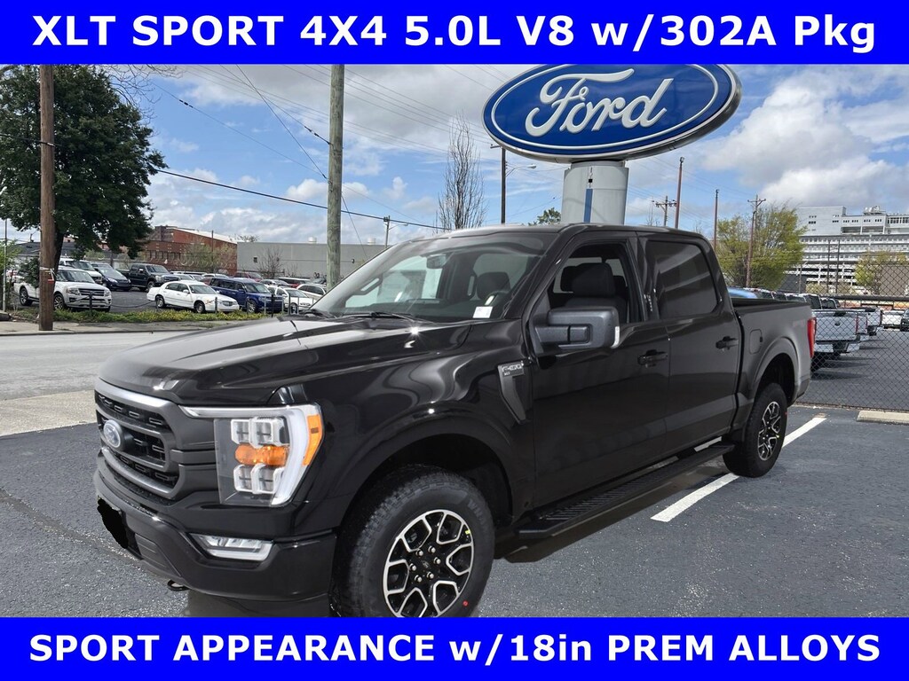 New 2023 Ford F-150 SPORT XLT 4x4 5.0L V8 w/302A Pkg-Pwr Htd SEATS- Crew Cab Pickup