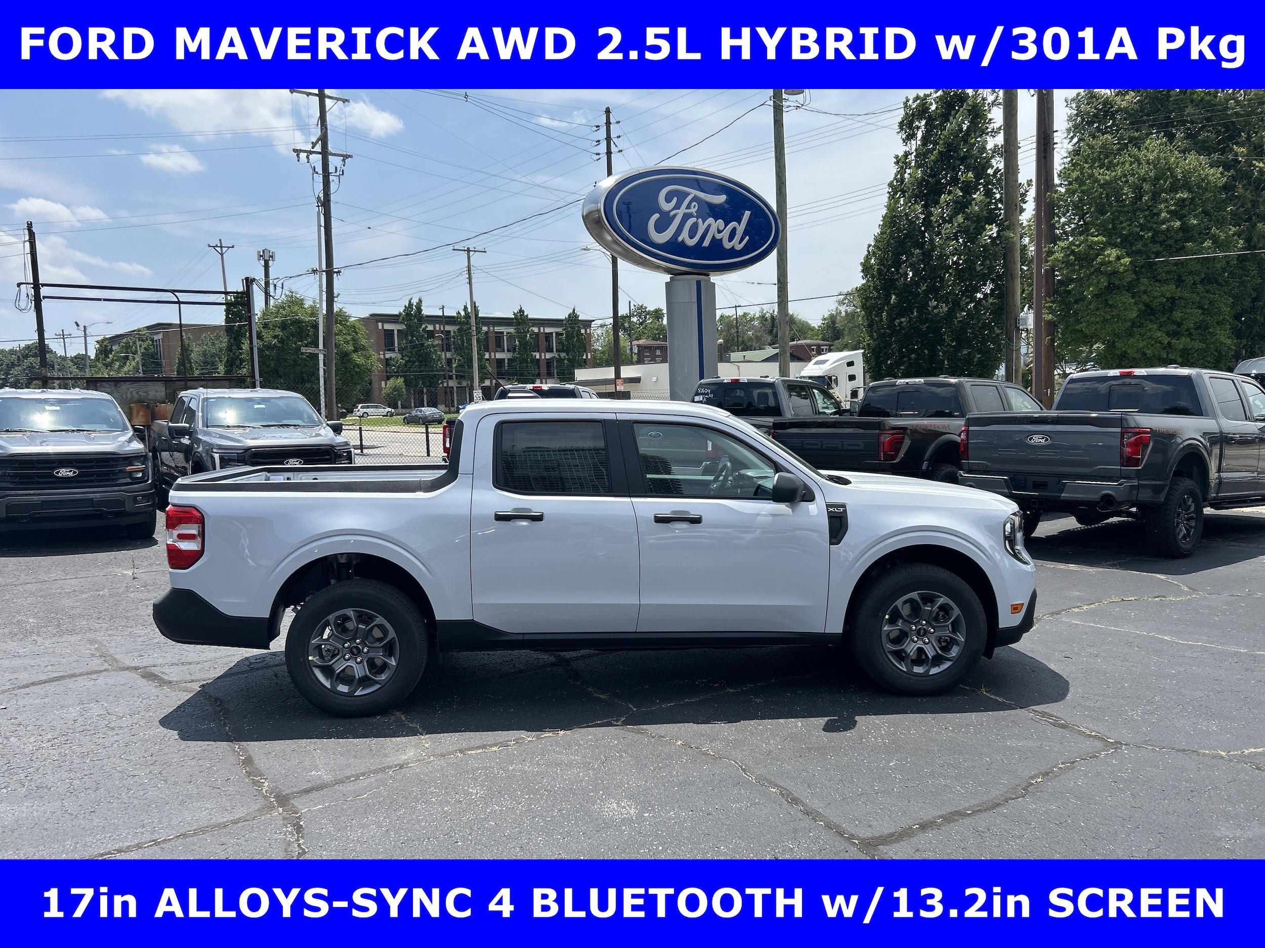 2026 Ford Maverick XLT AWD 2.5L HYBRID w/301A Pkg-ALLOYS PICKU