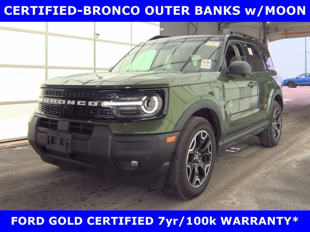 Certified 2025 Ford Bronco Sport CERTIFIED-OUTER BANKS w/MOON-LEATHER SUV