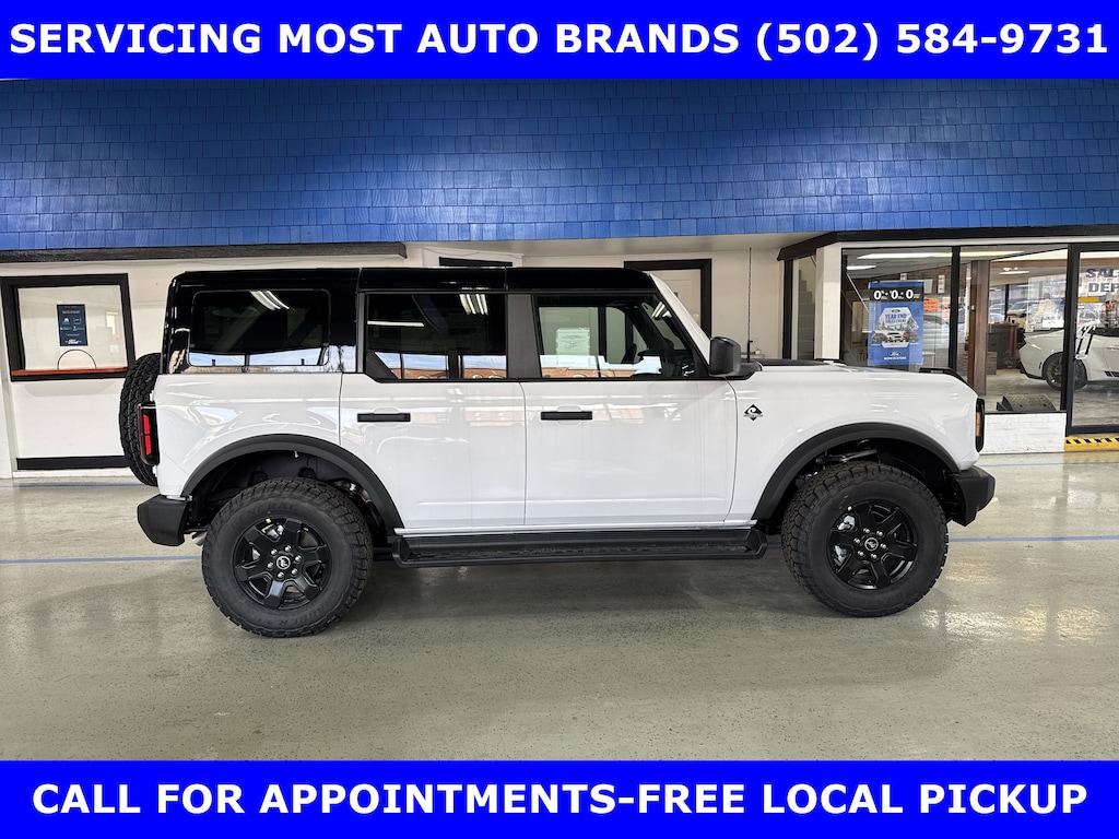 New 2025 Ford Bronco Outer Banks 4x4 w/Black Appearance-Hard Top Convertible